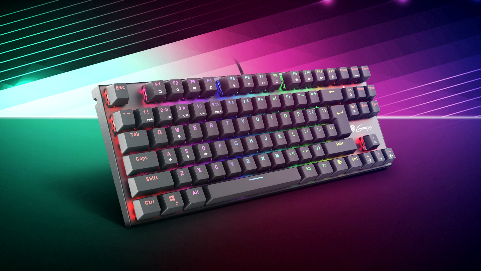 Genesis Thor 303 RGB: Tanie i małe klawiatury mechaniczne dla graczy