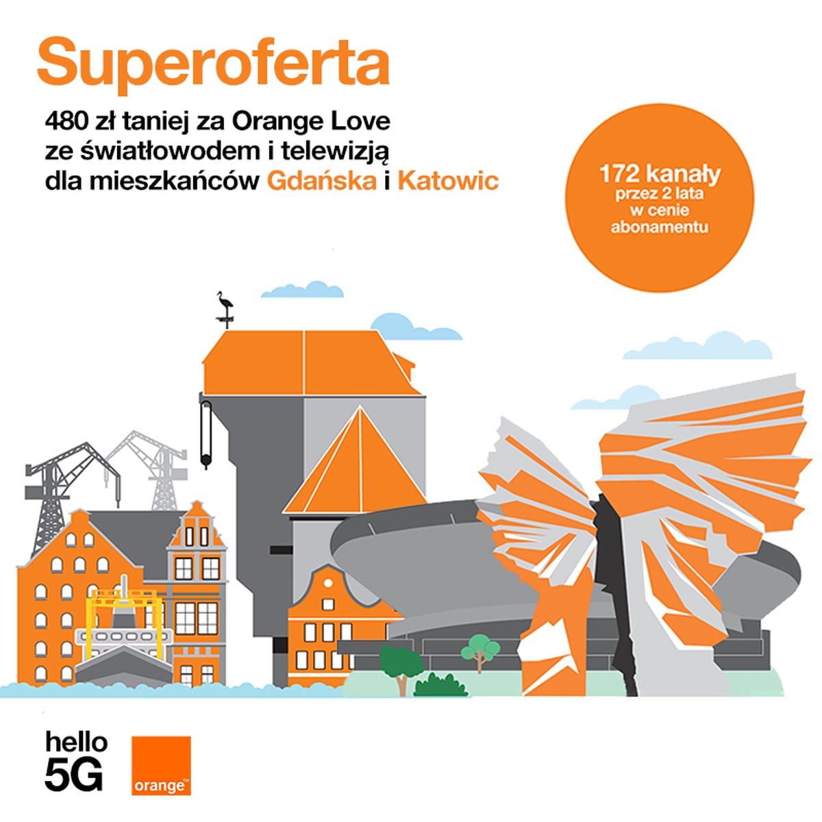 Orange superoferta Gdańsk Katowice baner