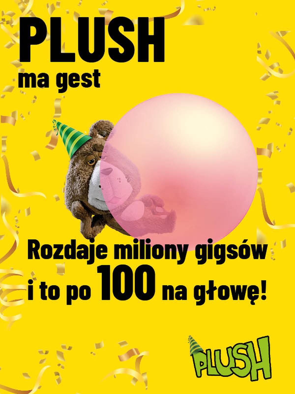 Plush 100 GB baner