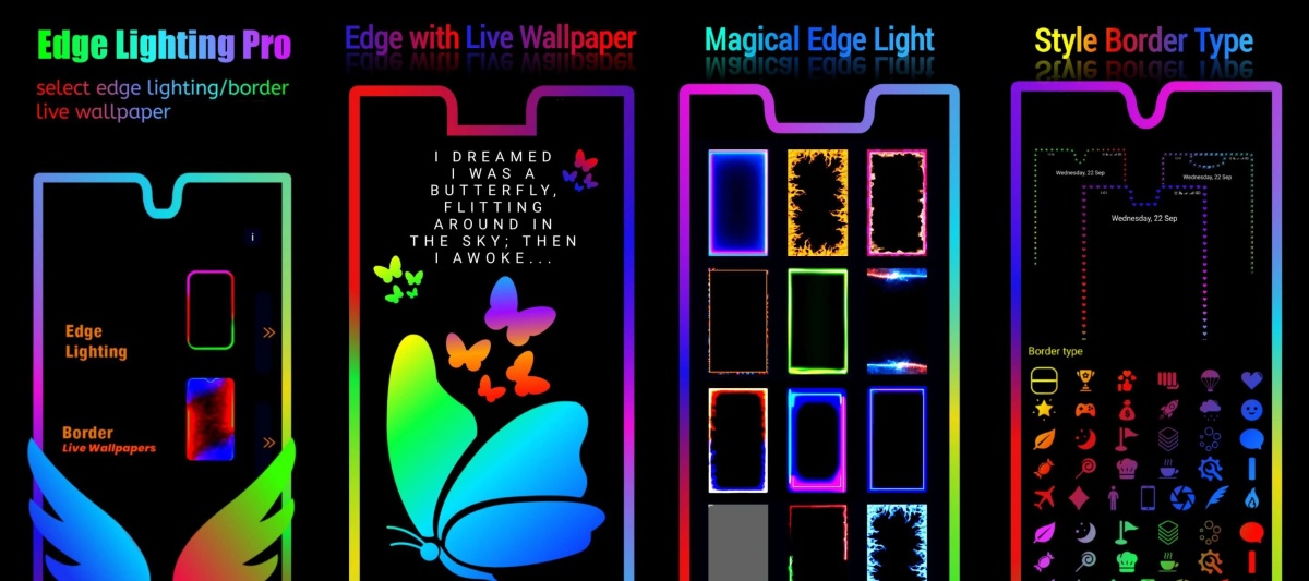 Edge Lighting Pro - Border light & Hd wallpaper