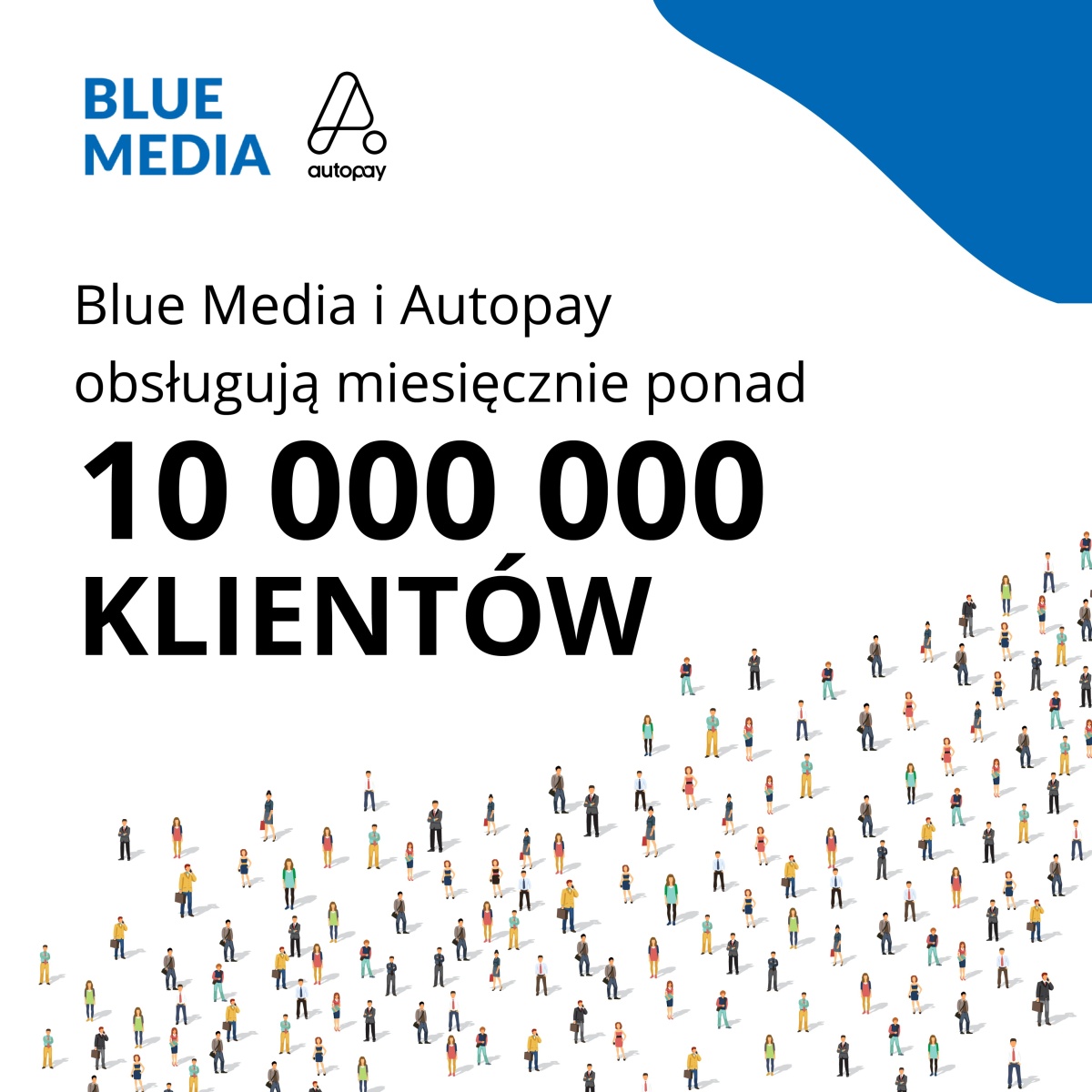 Blue Media Autopay 10 mln użytkowników baner
