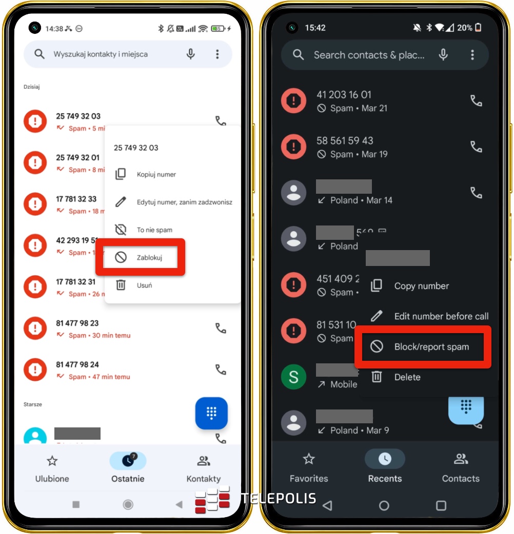Jak zablokovat kontakt na Androidu?