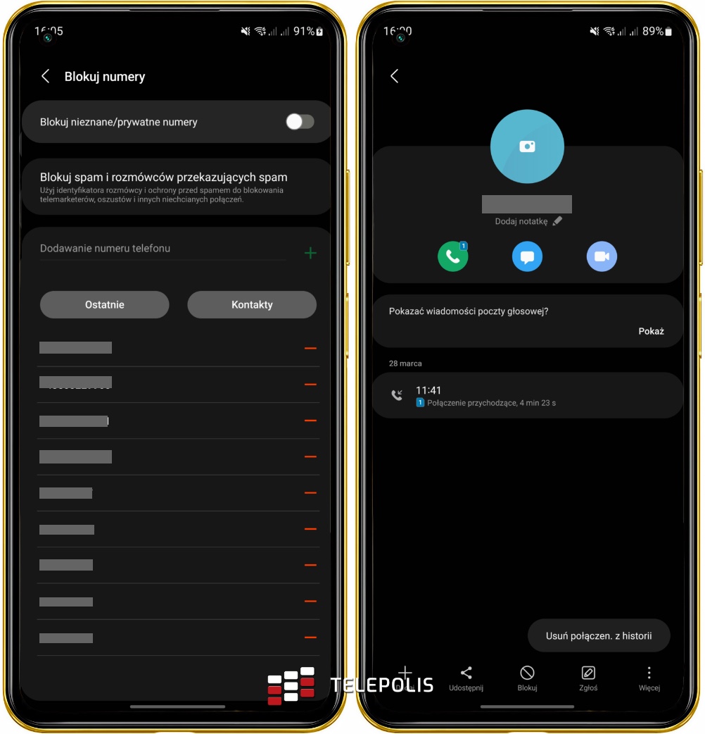 Jak zablokovat neznámé číslo - Samsung