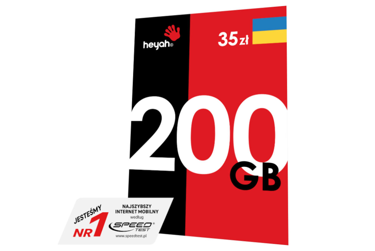 Heyah: nowy pakiet internetowy 200 GB