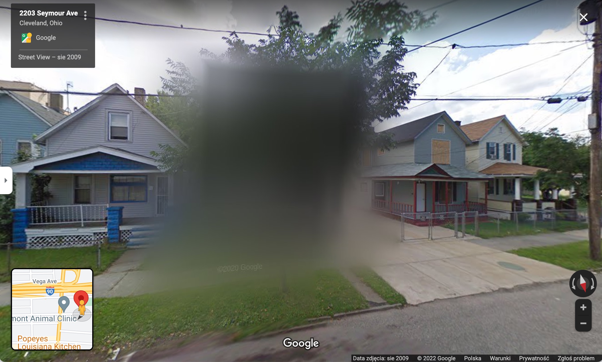 Google Maps zamazało tylko jeden dom na całej ulicy. Powód przeraża