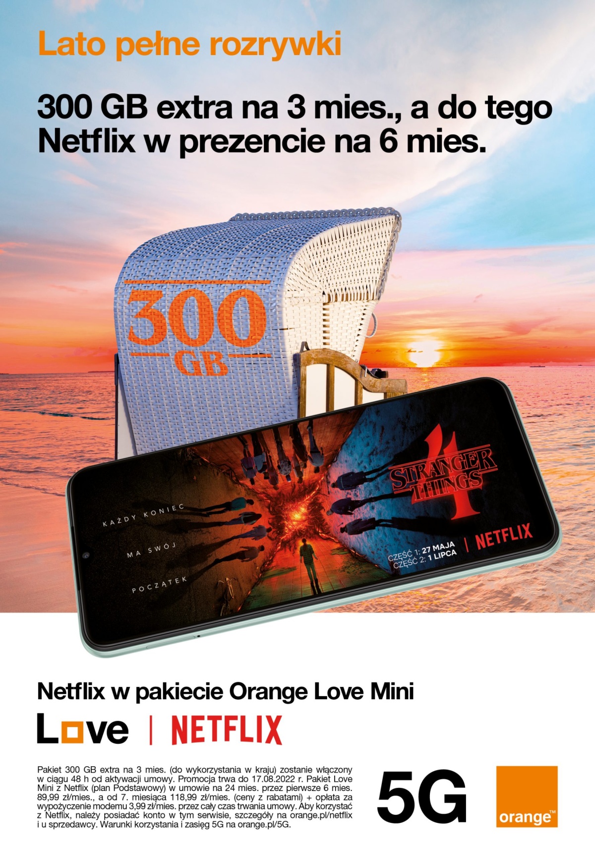 Bannière orange Netflix