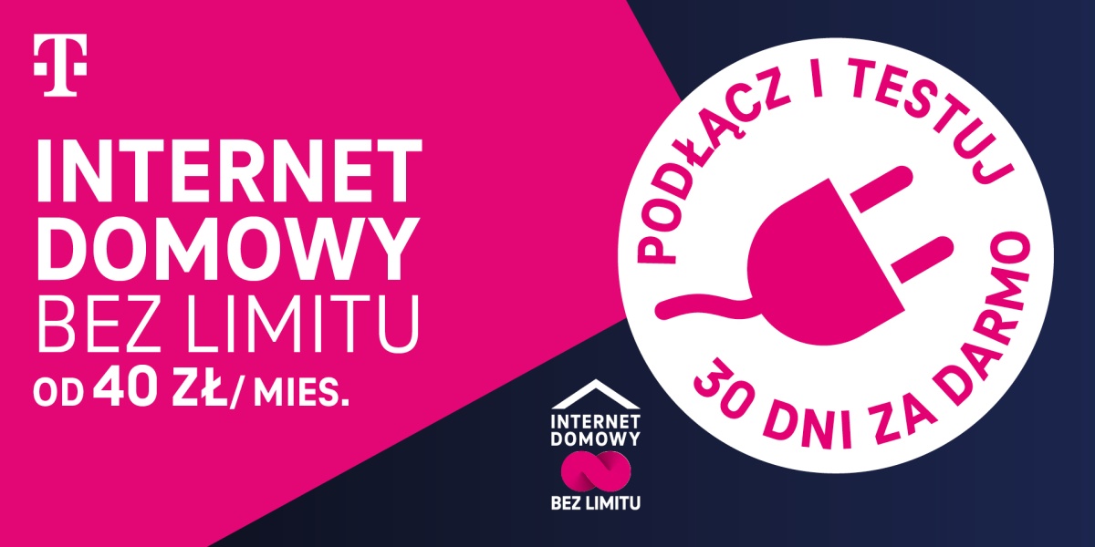 T-Mobile Internet domowy testuj 30 dni za darmo baner