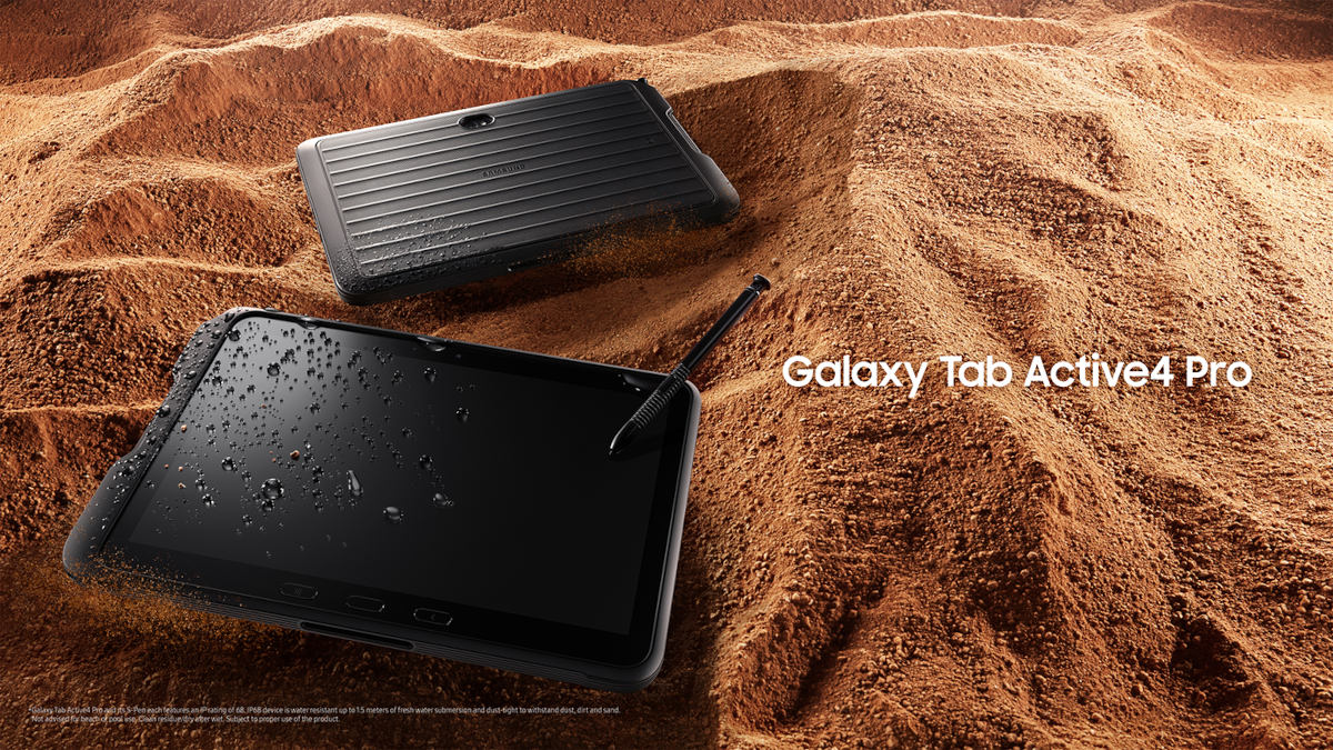 La tablet blindada Galaxy Tab Active4 Pro tiene 5G y batería extraíble.  Primer show oficial