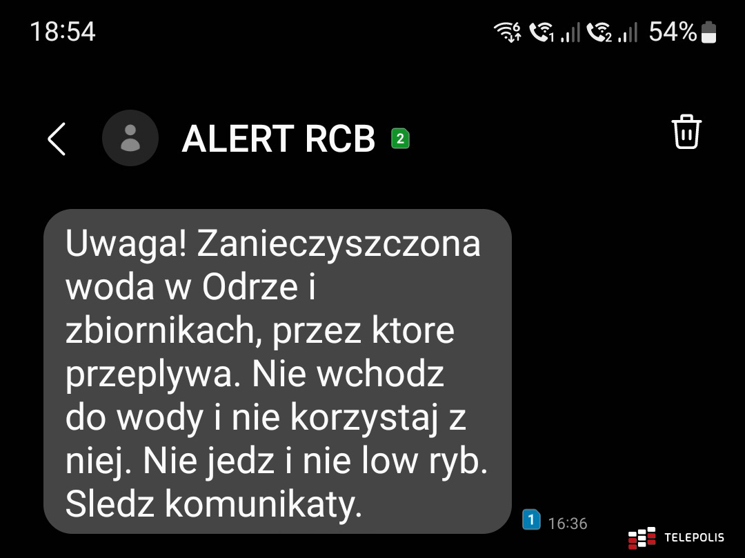 Alert RCB Odra