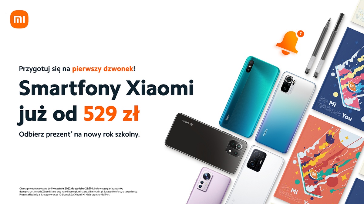 Xiaomi promocja nowy rok szkolny baner