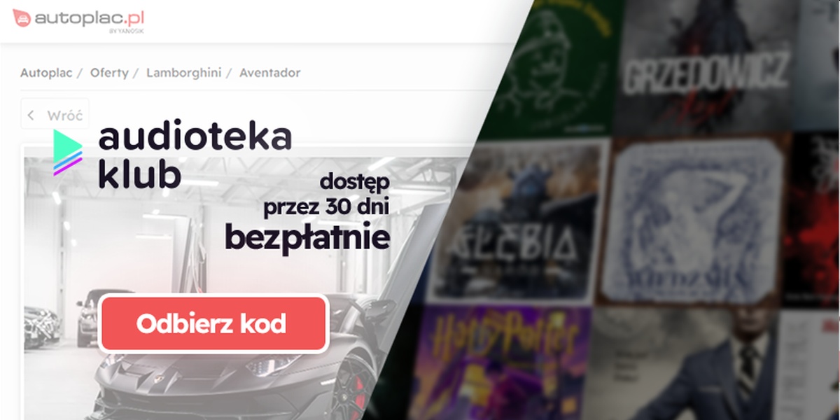 Yanosik Audioteka banner