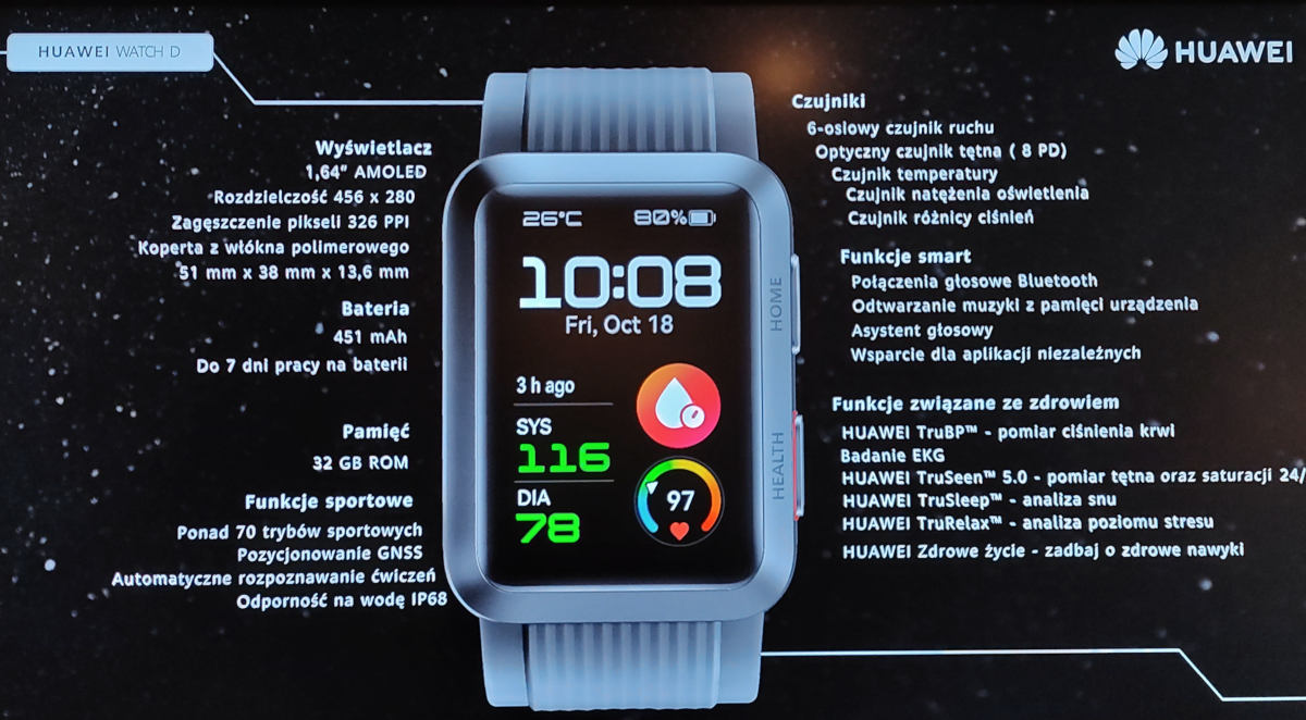 Huawei klokke D