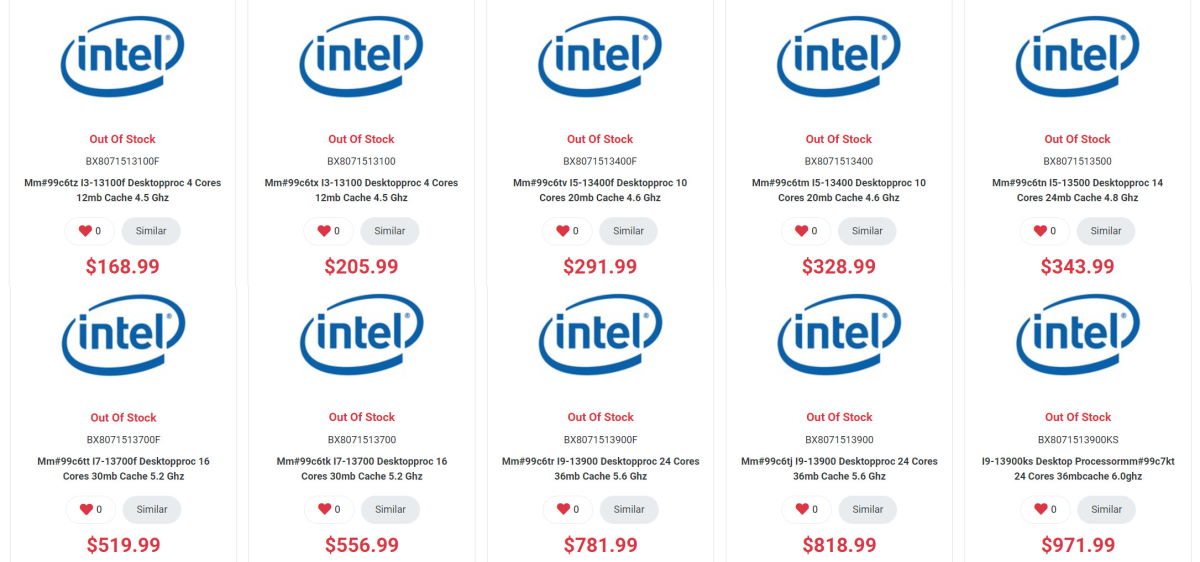 Cena Intel Core i9-13900KS