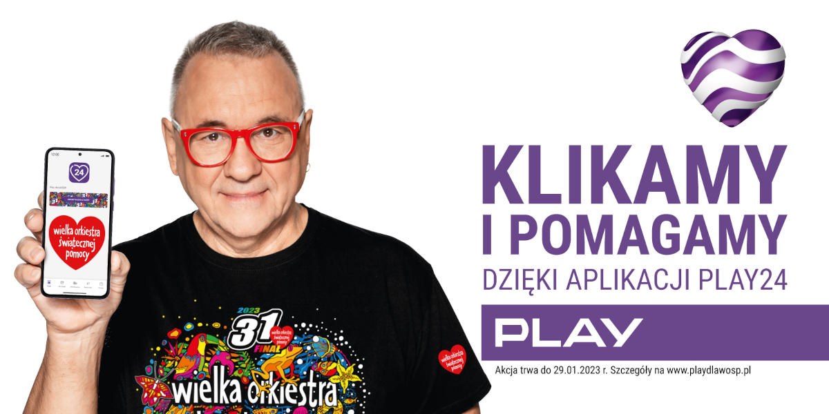Play plakat WOŚP