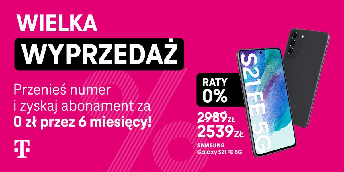 T-Mobile za darmo abonament i nielimitowany internet.