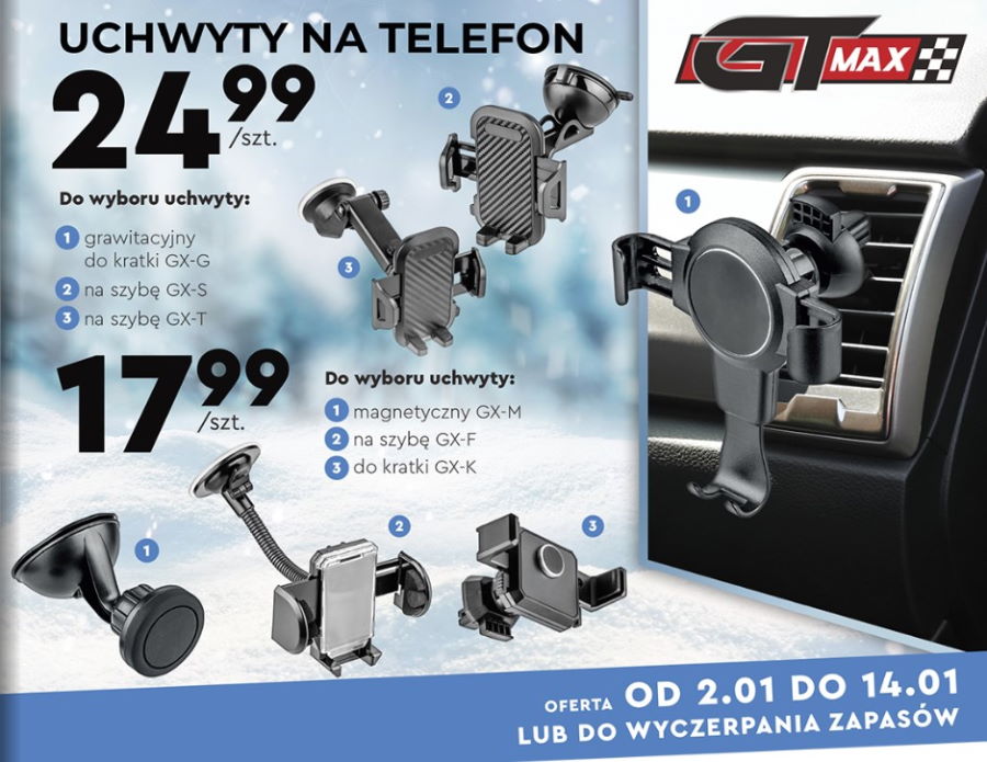 Biedronka promocja na uchwyty samochodowe