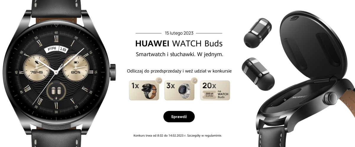 Huawei Watch Buds konkurs baner