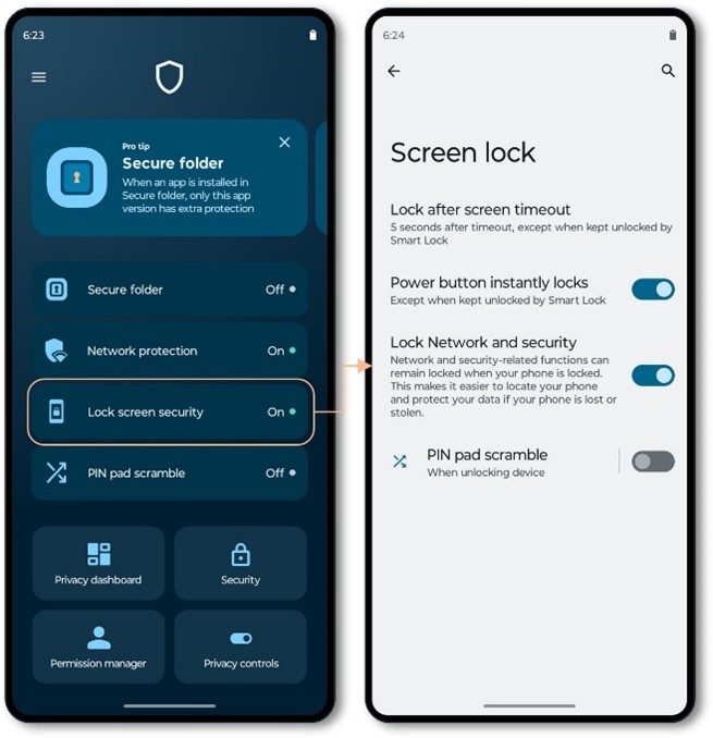 ​​Motorola Moto Secure screens3