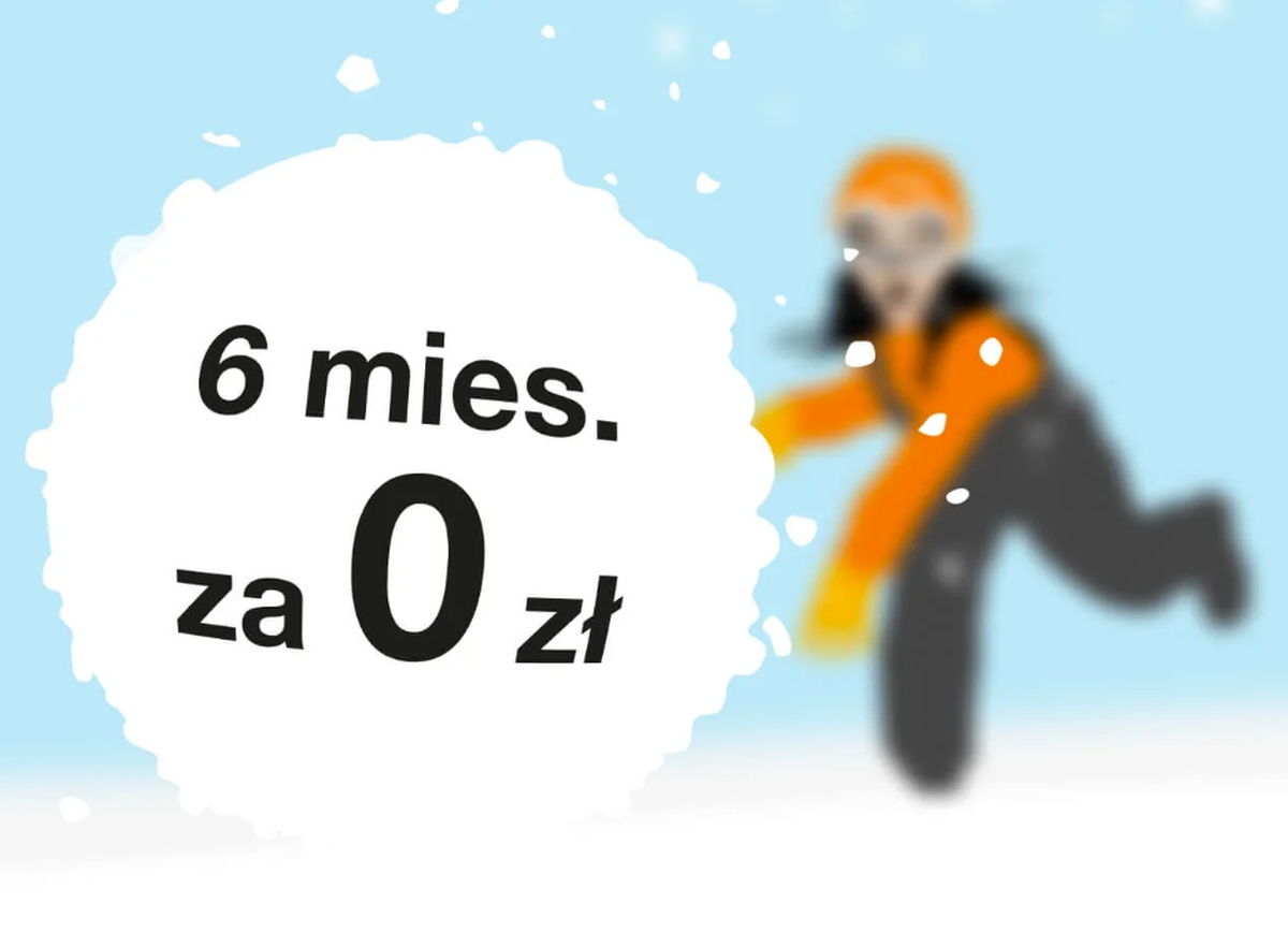 Orange 6 miesięcy za 0 zł baner