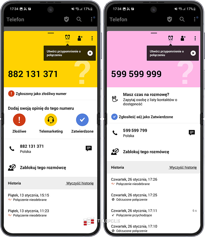 Orange telefon – informacje o połączeniu