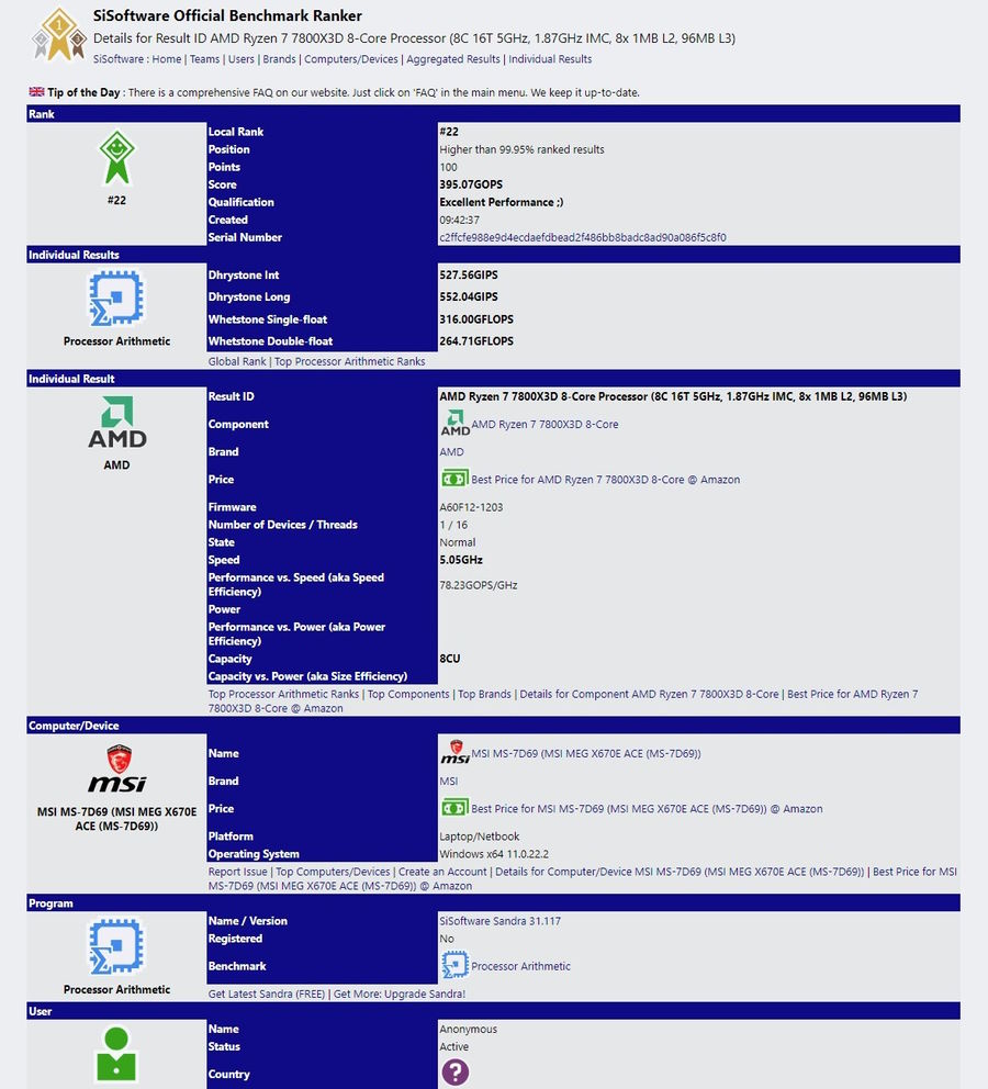 AMD Ryzen 7 7800X3D