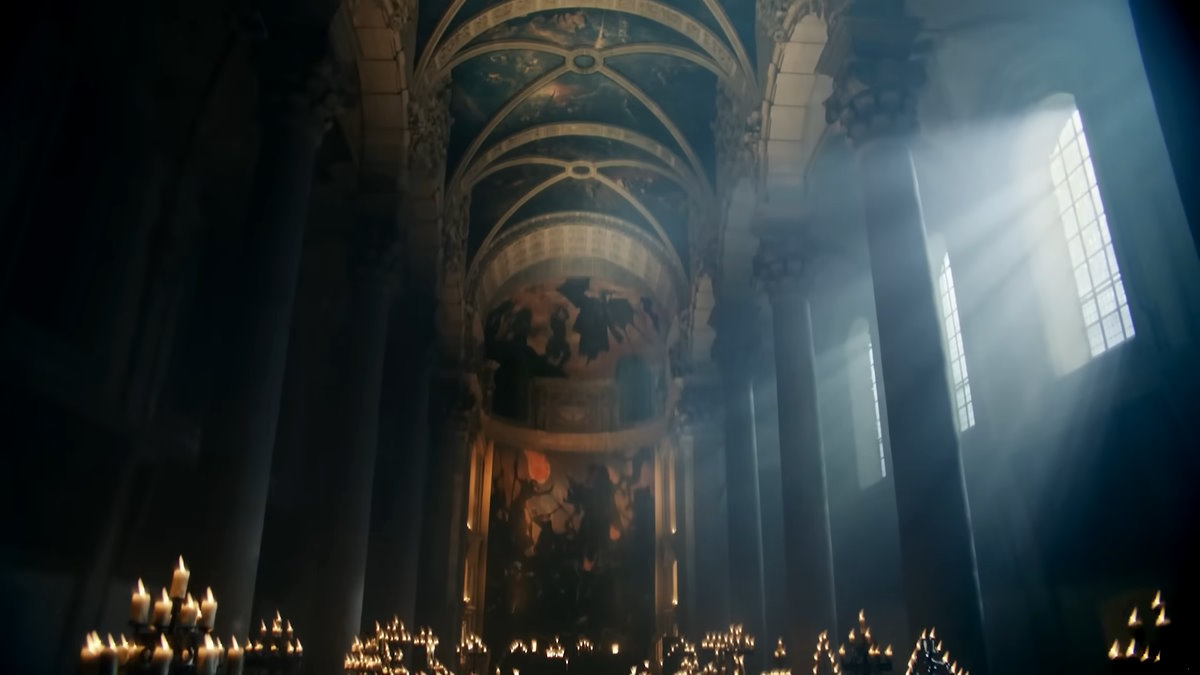 Była katedra jezuitów we Francji przyozdobiona w mural z Diablo 4