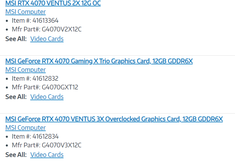 Do sklepów trafi zatrzęsienie kart graficznych GeForce RTX 4070
