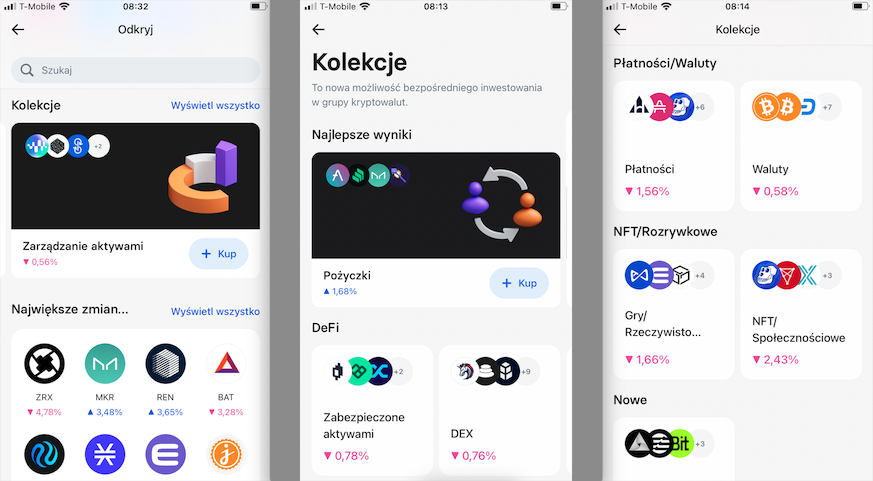 Nowa funkcja Crypto Collections w Revolut