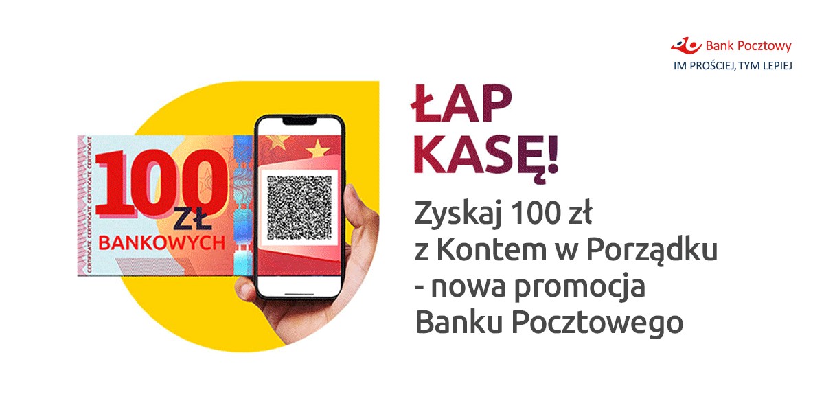 Bank Pocztowy łap kasę baner