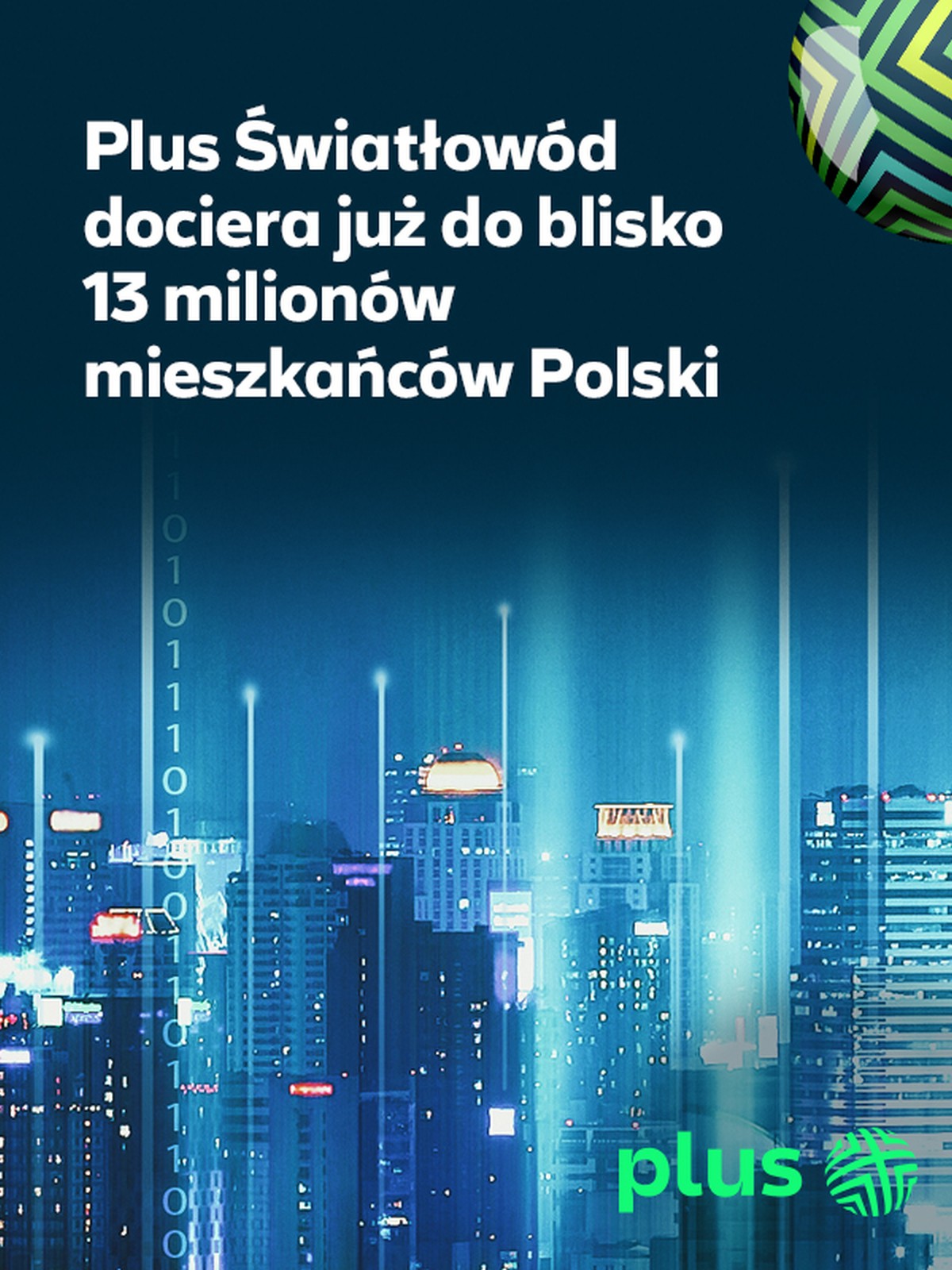 Plus Światłowód baner
