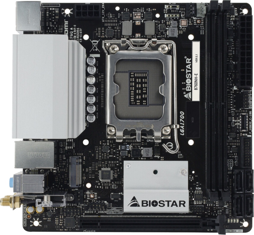 BIOSTAR prezentuje miniaturową płytę główną dla Intel Raptor Lake