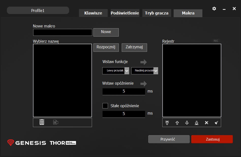 Genesis Thor 404 TKL opinie