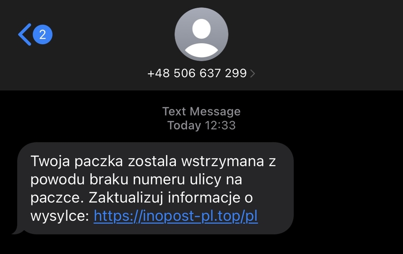 treść SMS-a wysyłanego do Polaków