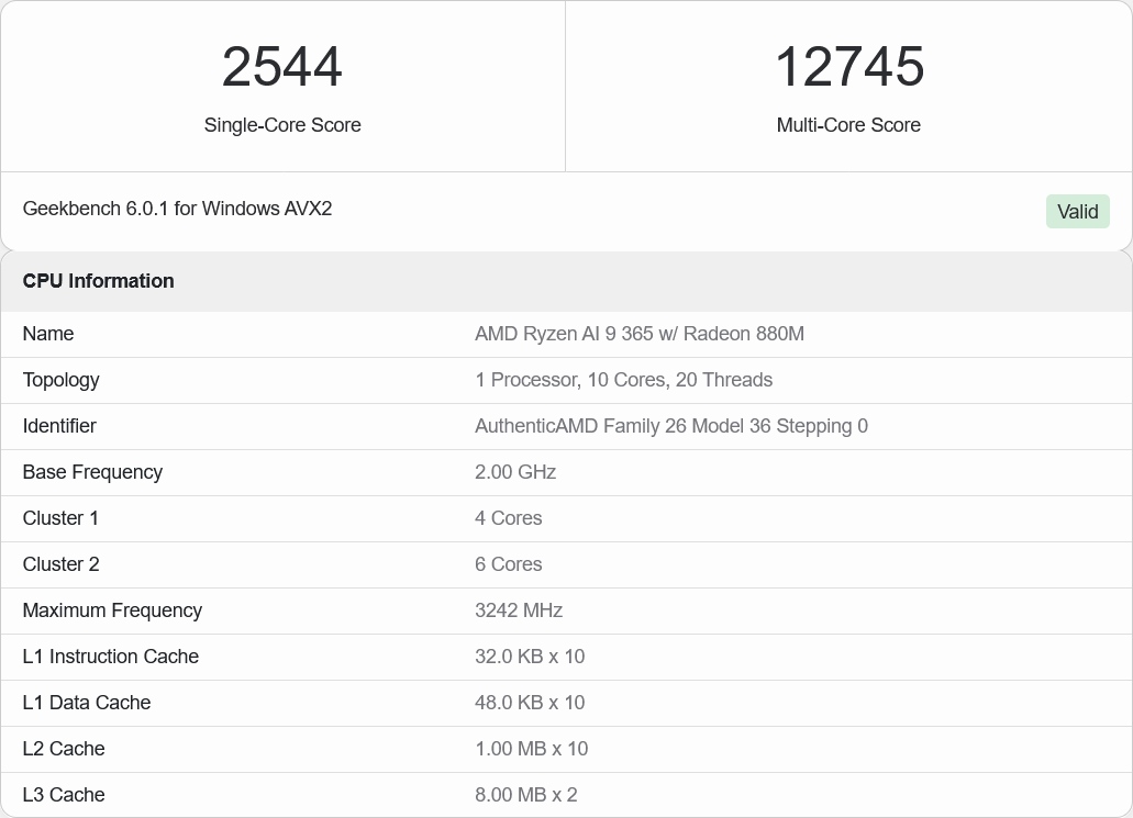 Am aflat despre performanța procesorului AMD Ryzen AI 9 365