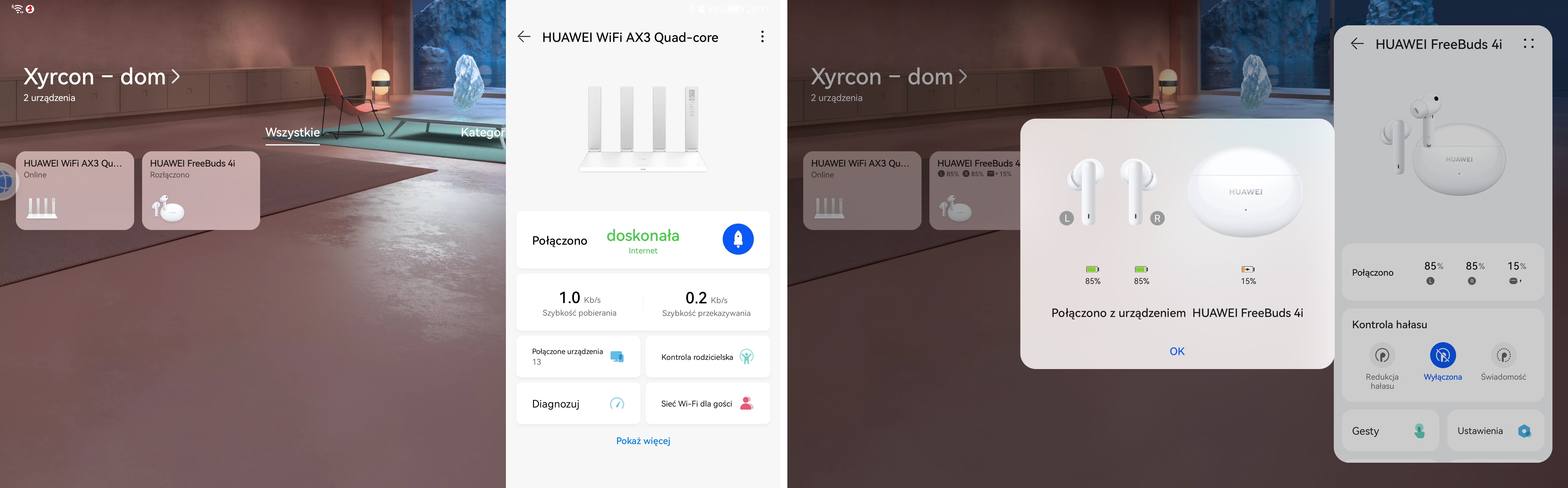 Aplikacja Huawei AI Life na HarmonyOS 2.0