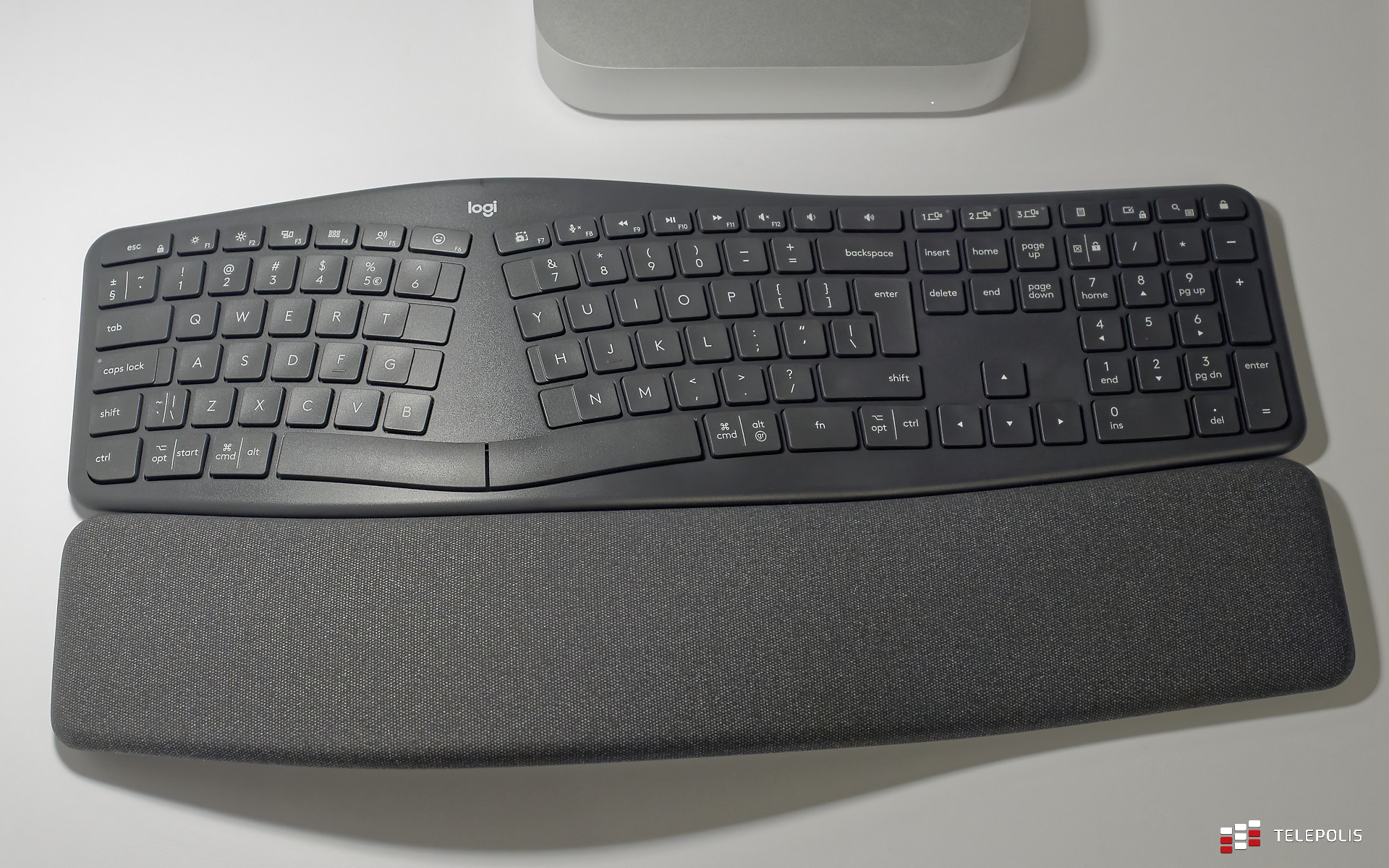Widok z góry na Logitech K860