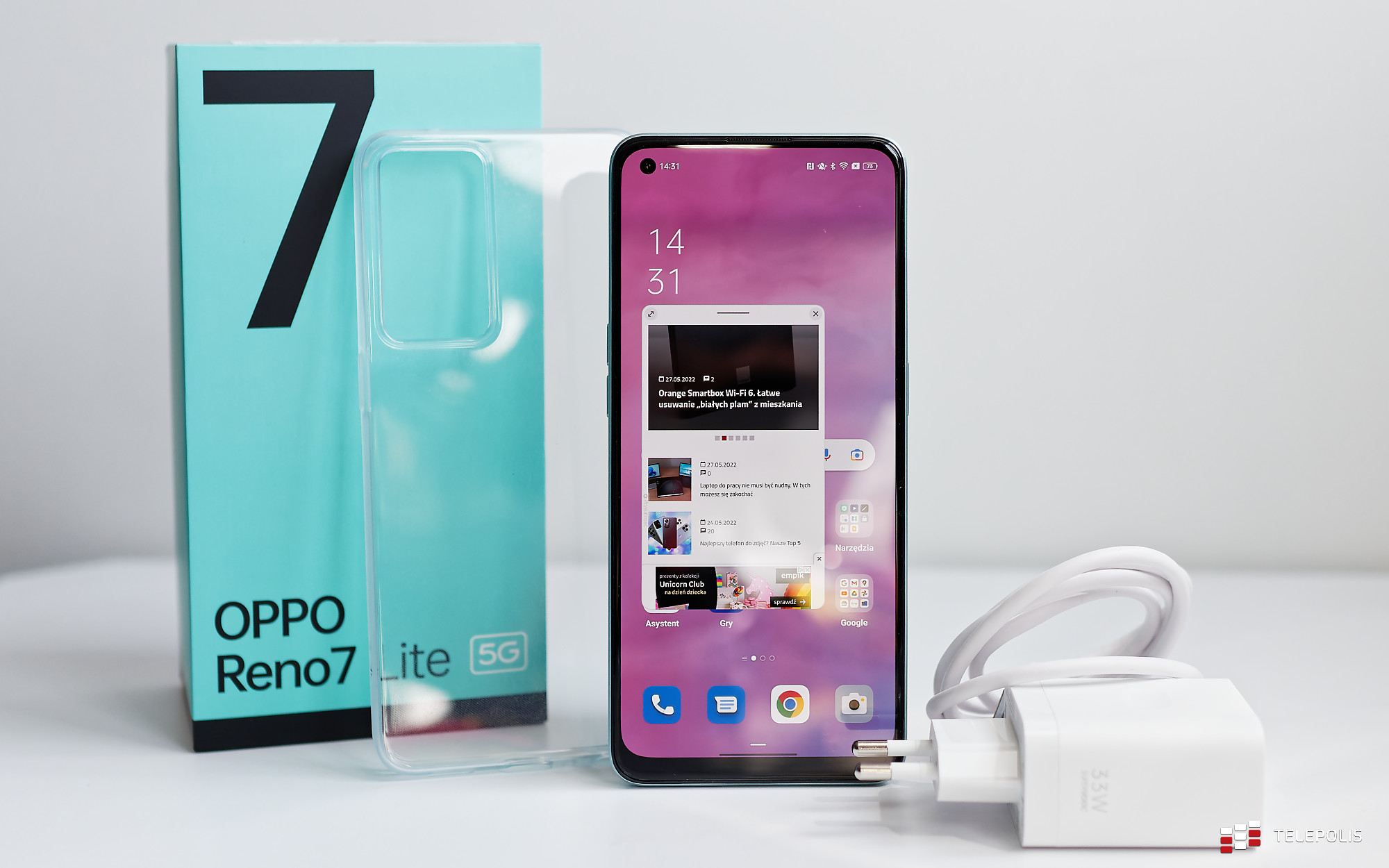 Zawartość pudełŻa OPPO Reno7 Lite 5G