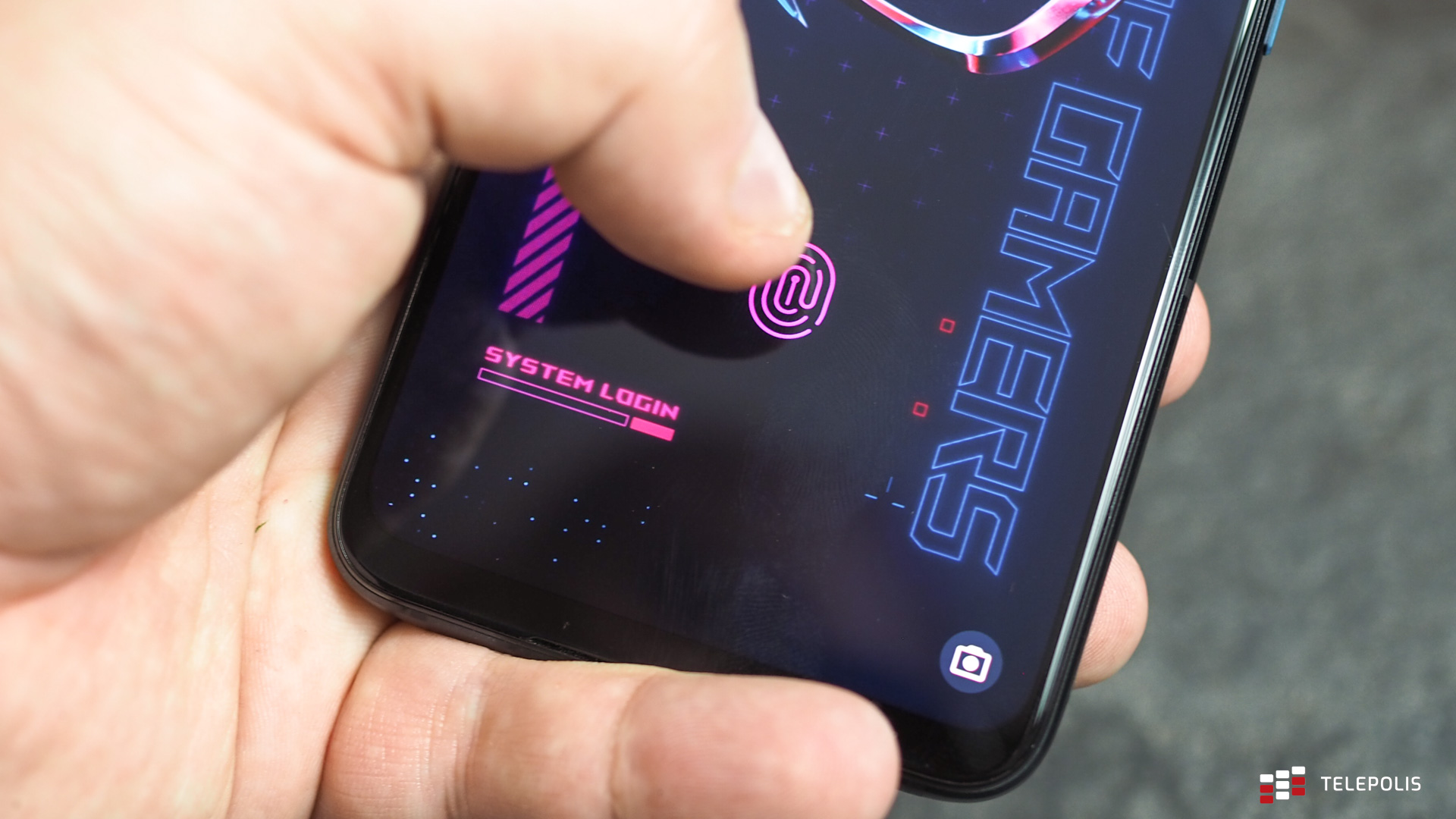 Asus ROG Phone 6 Pro czytnik linii papilarnych