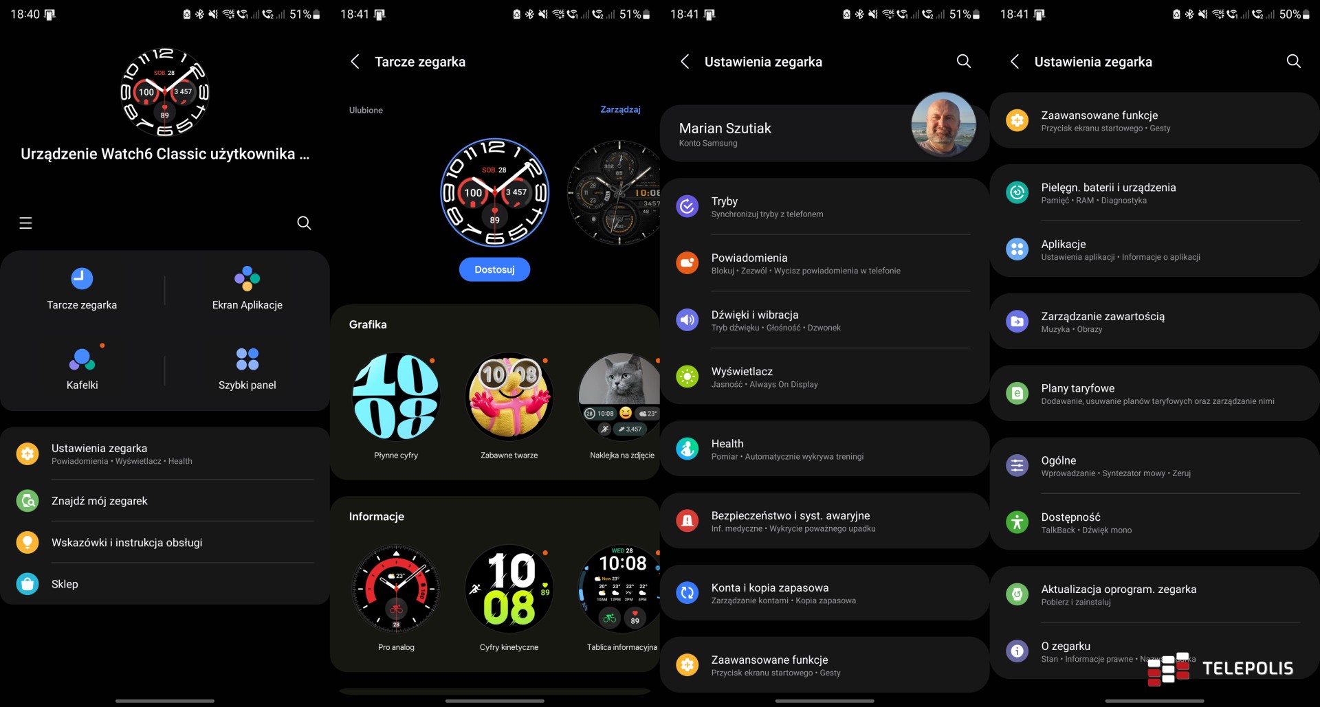 Samsung Galaxy Watch6 Classic zrzuty - Galaxy Wereable
