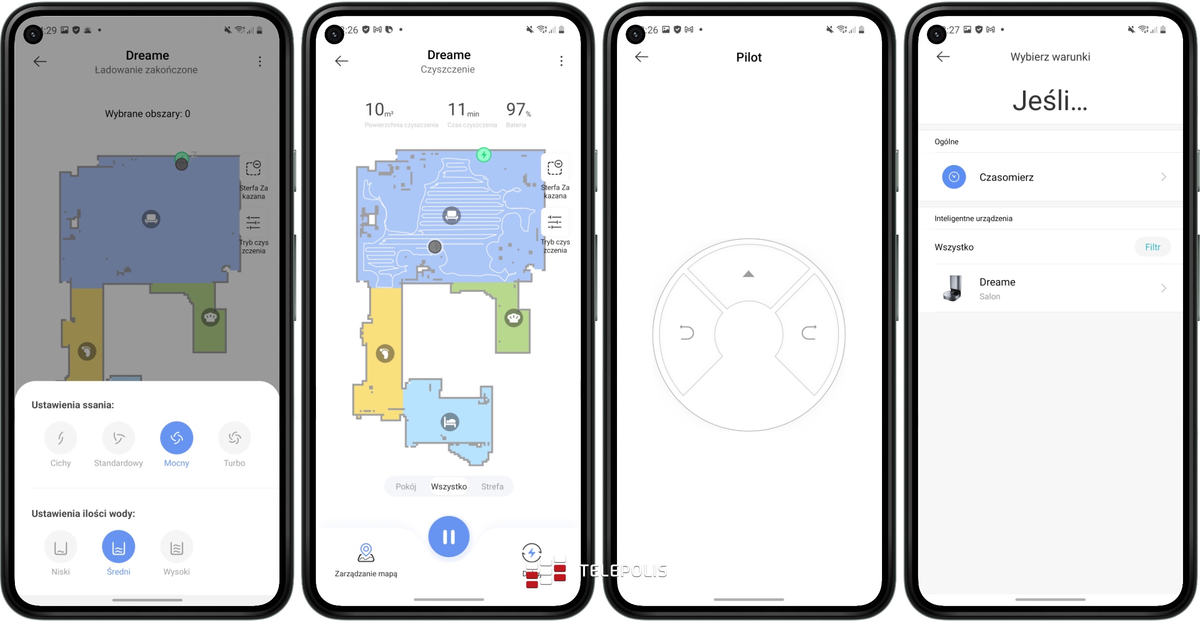Dreame Bot Z10 Pro – mapa w aplikacji Xiaomi Home